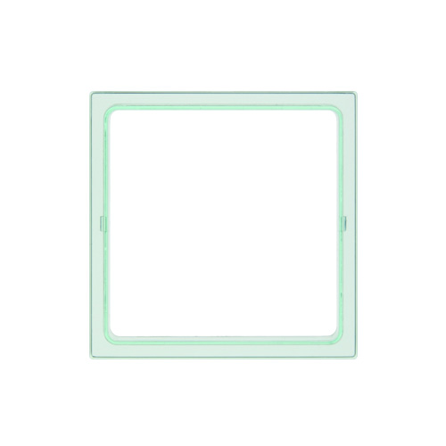Simon 27 Play Зеленая прозрачная Вставка декоративная для рамок с вырезом под декор