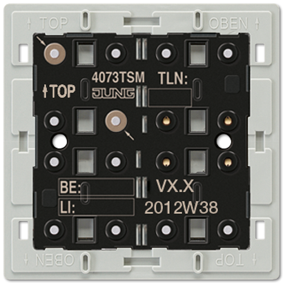 JUNG KNX Кнопочный модуль с интегрированным шинным сопряжением Стандарт 1-4гр