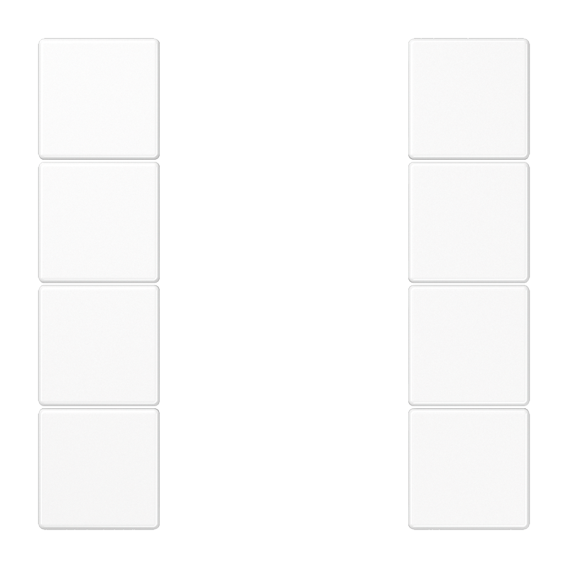 JUNG KNX Белый Набор накладок, на кнопочный модуль 4гр