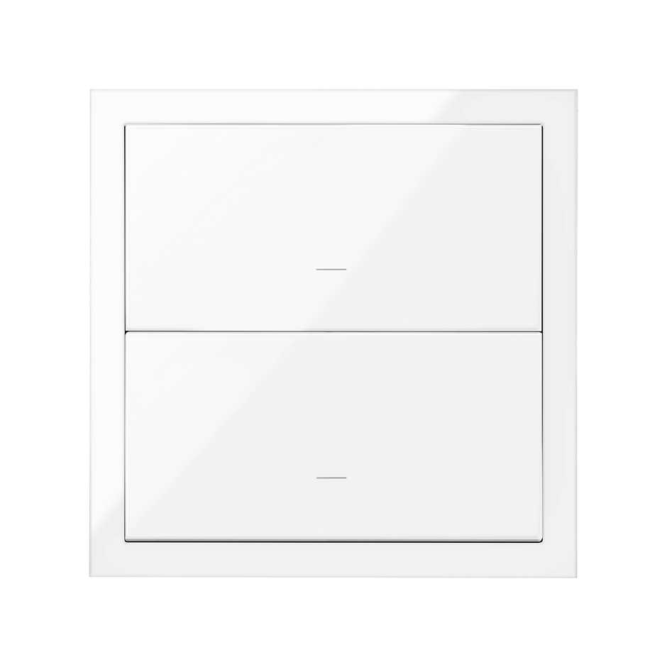 Simon 100 Белый глянец Кит 1 пост, фронт. 1 рамка + 2 клавиши выключателей