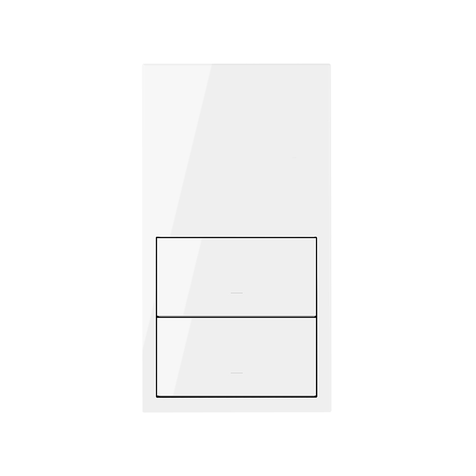 Simon 100 Белый глянец Кит 2 поста, фронт. 1 рамка вертикальная + 2 клавиши выключателей