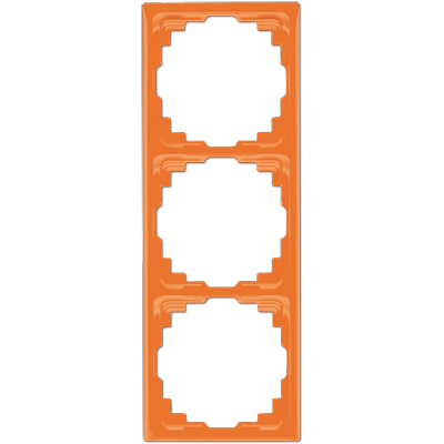 JUNG Рамка для инсталляции в кабельных каналах, 3-кратная оранжевая