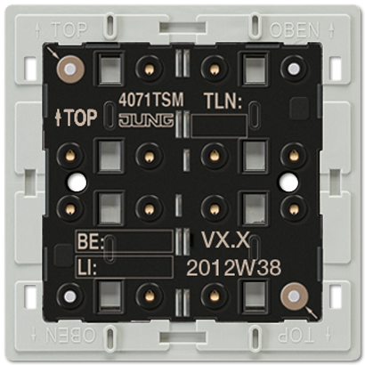 JUNG KNX Кнопочный модуль с интегрированным шинным сопряжением стандарт 1-4гр