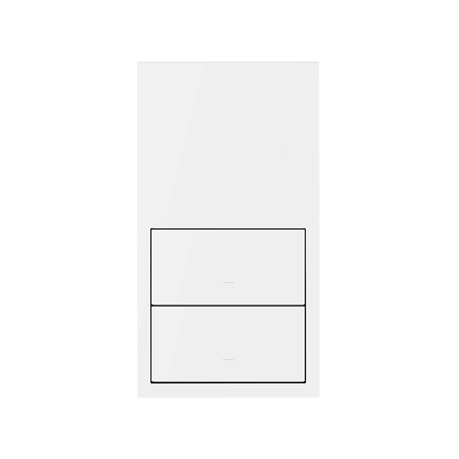 Simon 100 Белый матовый  Кит 2 поста, фронт. 1 рамка вертикальная + 2 клавиши выключателей