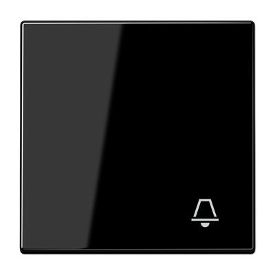 JUNG Клавиша для  выключателя с символом "звонок" черная