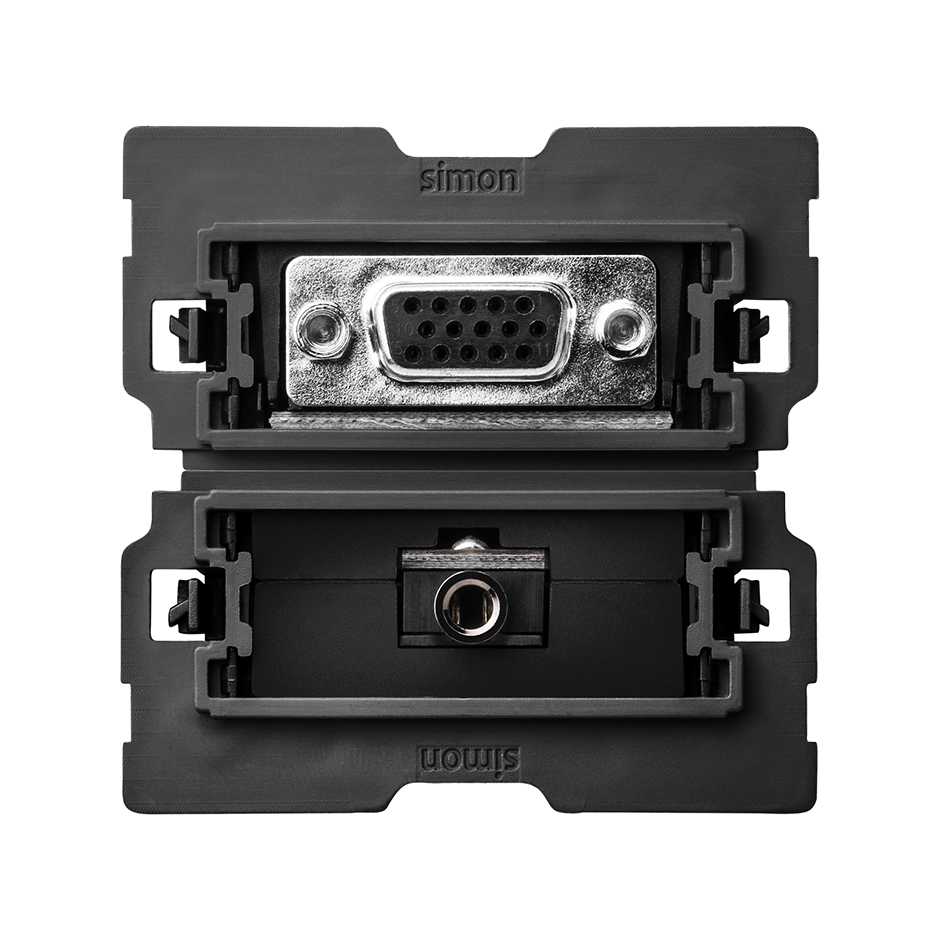 Simon 100 Розетка VGA HD15 + Mini-Jack 3.5mm