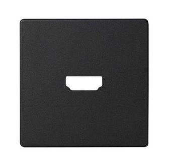 Simon S82 Concept Матовый черный, Накладка для розетки HDMI