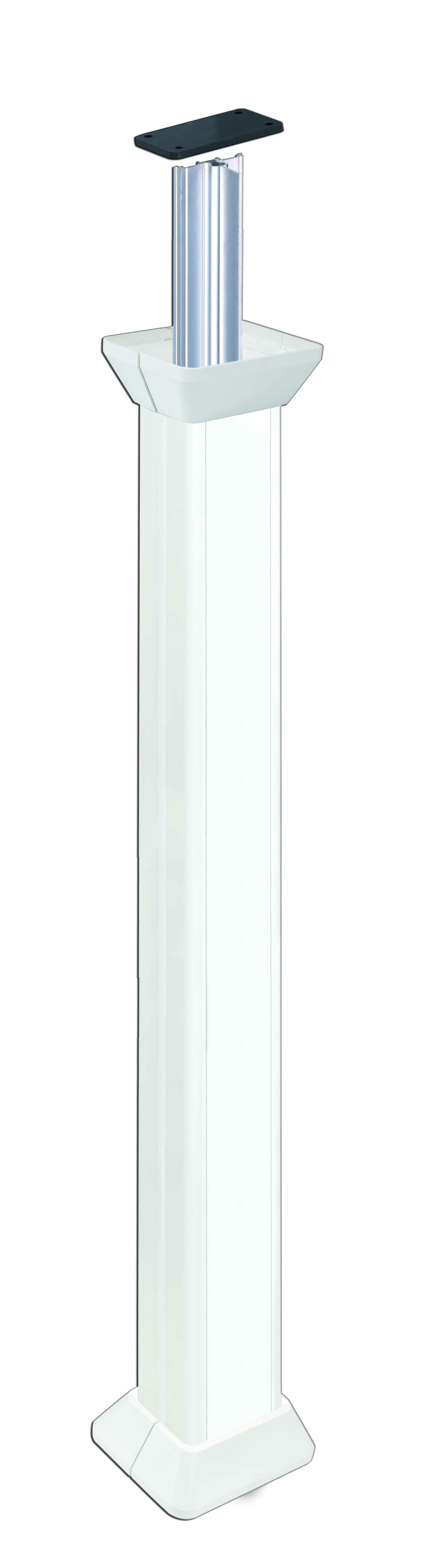 Simon Connect Белая Колонна 1-сторонняя, Cima, с телескопическим упором, 71,5(125)х109,5(164) мм, 3 м