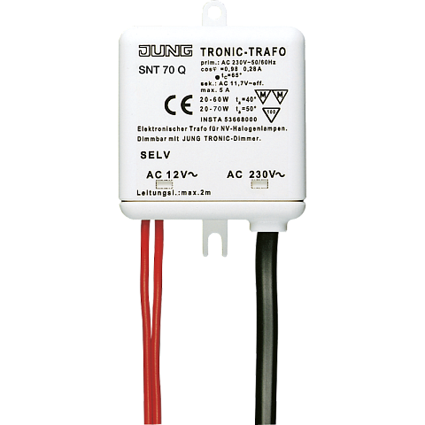 JUNG Трансформатор электронный для низковольтных галогенных ламп 20-70W