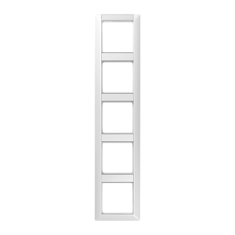JUNG Рамка 5-кратная с полем для надписи для горизонтальной и вертикальной установки белая