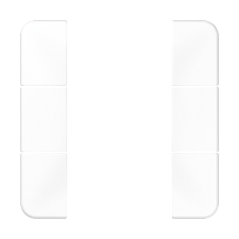 JUNG комплект накладок 3гр белый