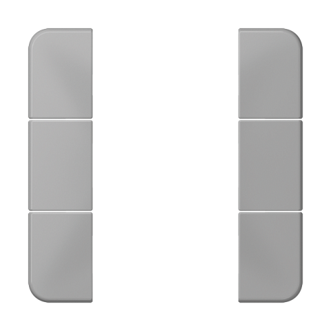 JUNG комплект накладок 3гр серый